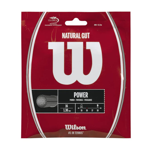 Wilson Natural Gut 16 Tennis String 12M Set