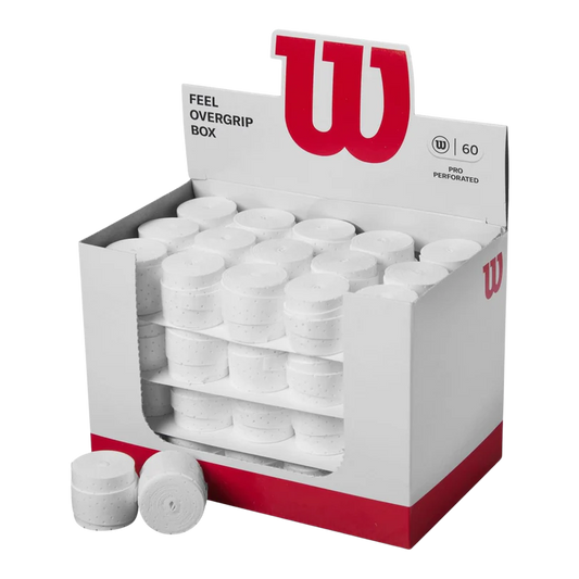 WILSON Pro Overgrip Perforated   60 Pack White