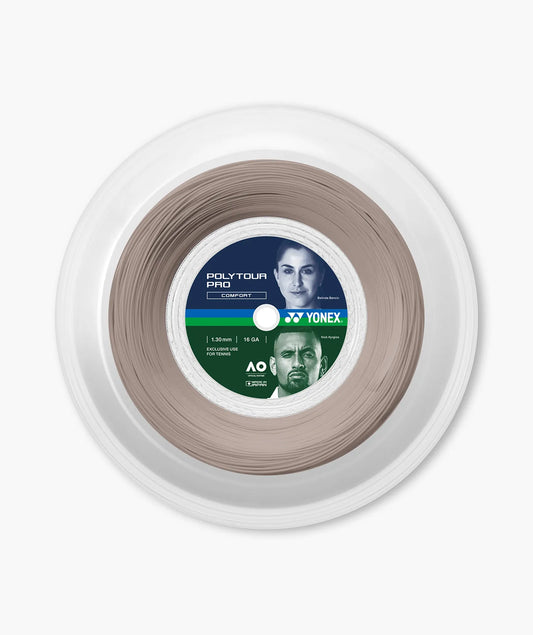 Yonex Tennis String Poly Tour Pro 1.30/16 200M Reel Warm Gray