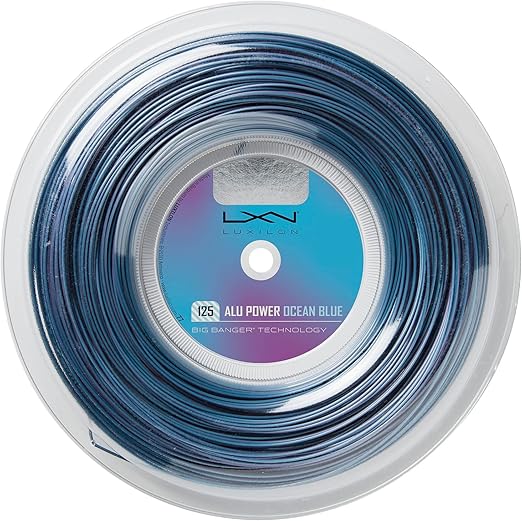LUXILON ALU Power 1.25 Tennis string 200M Reel Ocean Blue