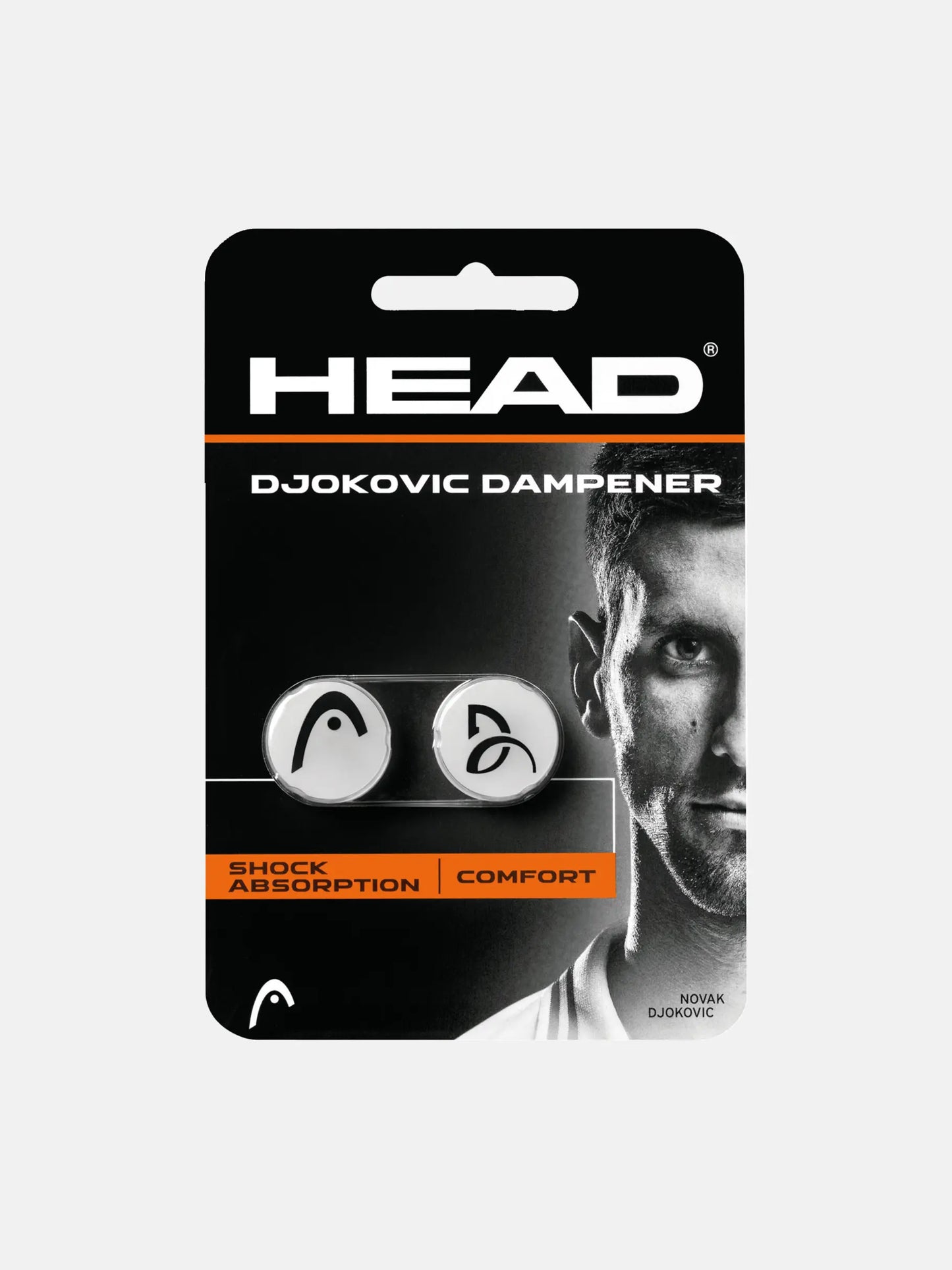 HEAD Djokovic Tennis Dampener 2 Pack White