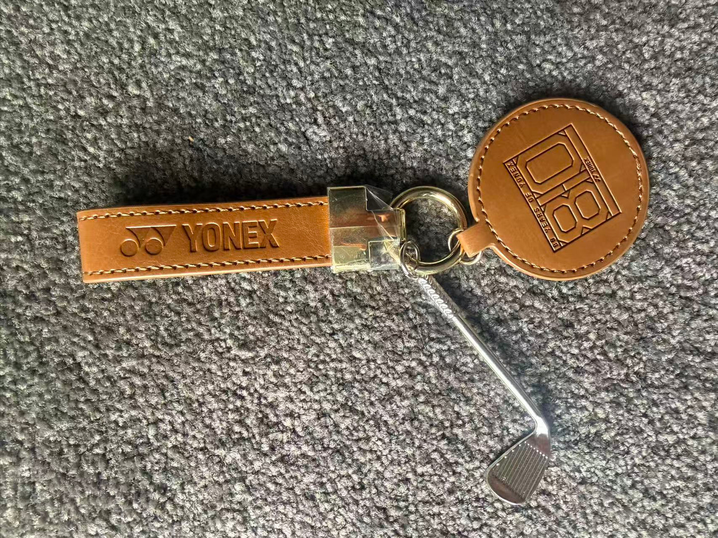 Yonex 80th Anniversary Edition Leather Keychain