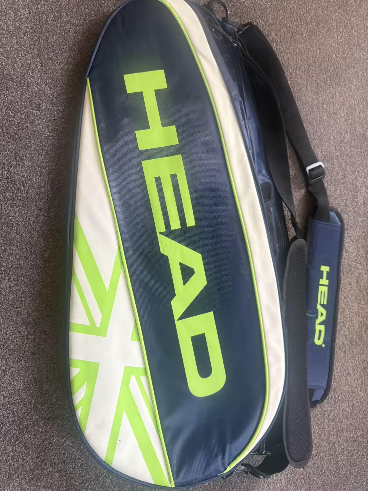 Head Tour Team Tennis Bag 6R Navy/Green