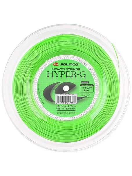 Solinco HYPER-G 1.25mm/16L Tennis String 200M Green