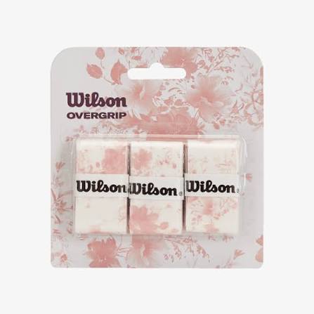 Wilson 2024 Flower Overgrip 3 Pack SMU Pink/White
