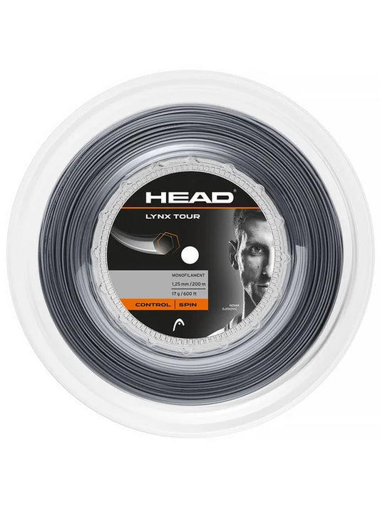 Head Lynx Tour 17/1.25 Tennis String 200M Reel Grey