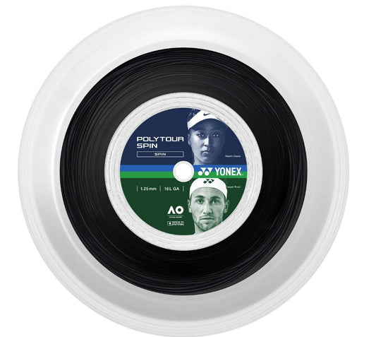 Yonex Tennis String POLY Spin 125 200M Reel Black Made in Japan