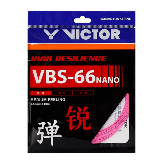 VICTOR VBS-66N Nano Rose Pink  0.66mm Badminton String 10M Set